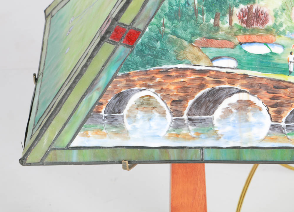 Stained Glass Golf Lamp