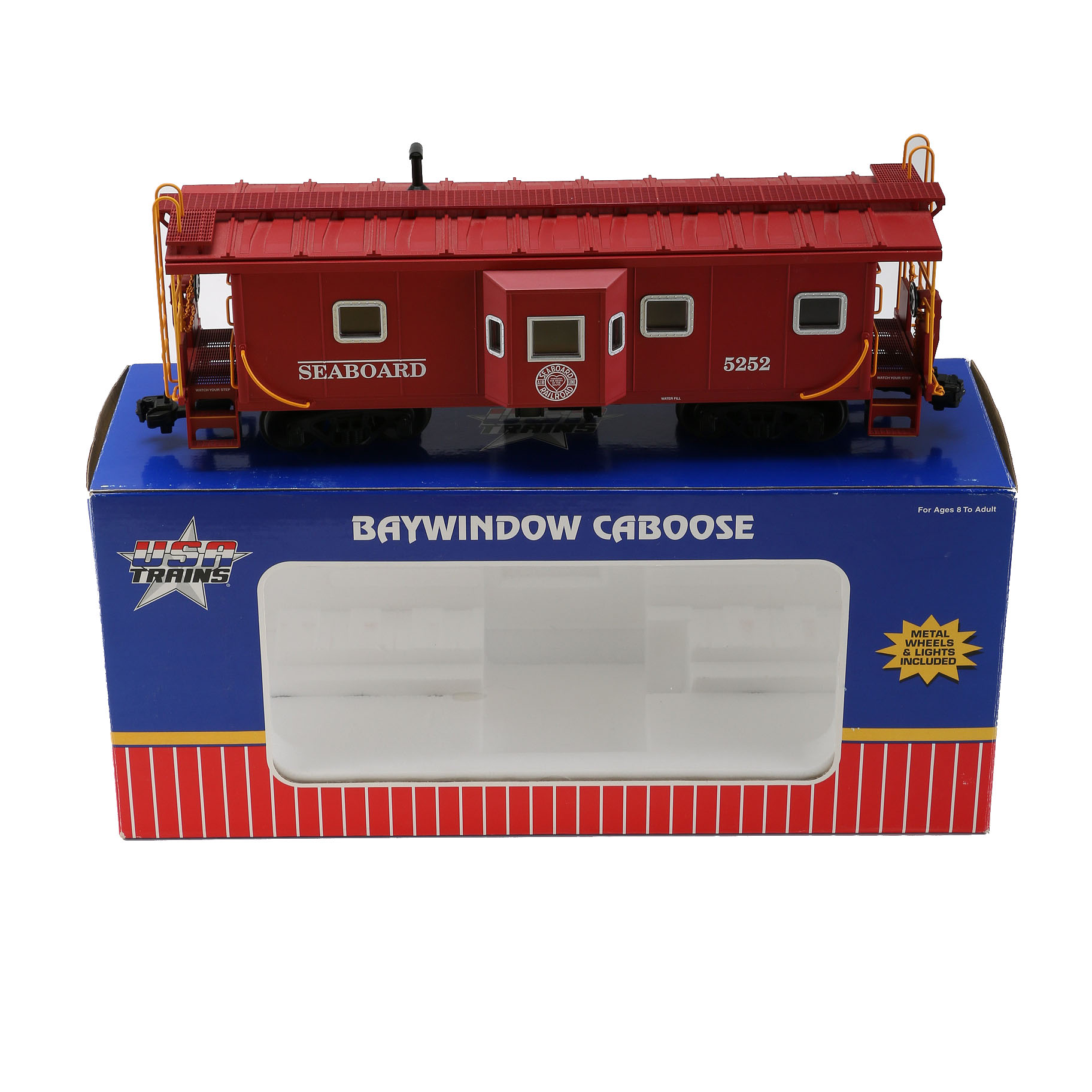 G-Gauge Usa Trains Seaboard Bay Window Caboose