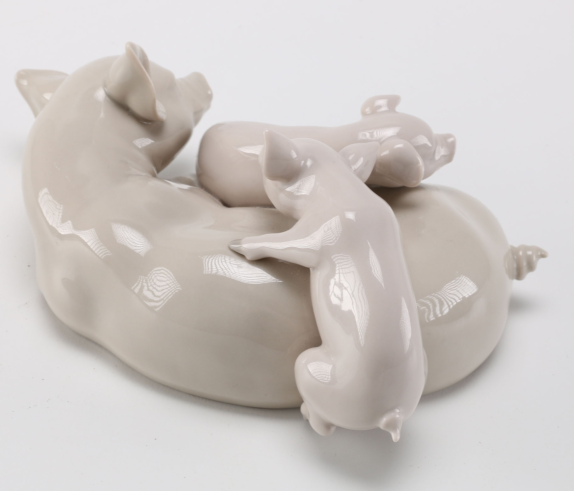 Lladró "Playful Piglets" Figurine