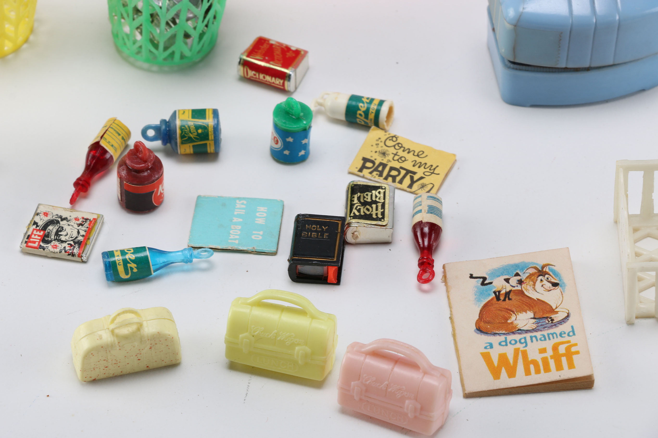 Assortment of Plastic Doll House Furniture