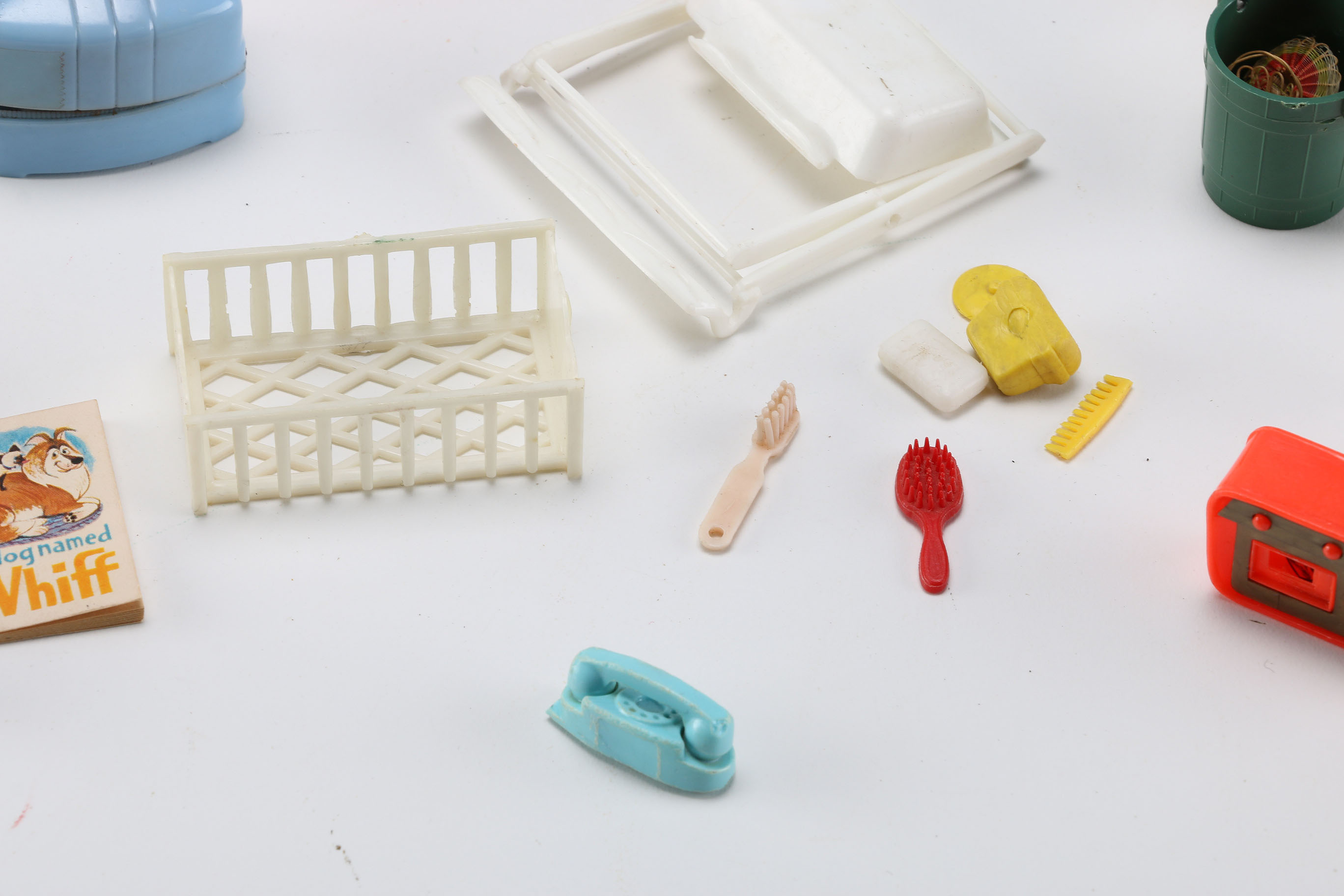 Assortment of Plastic Doll House Furniture