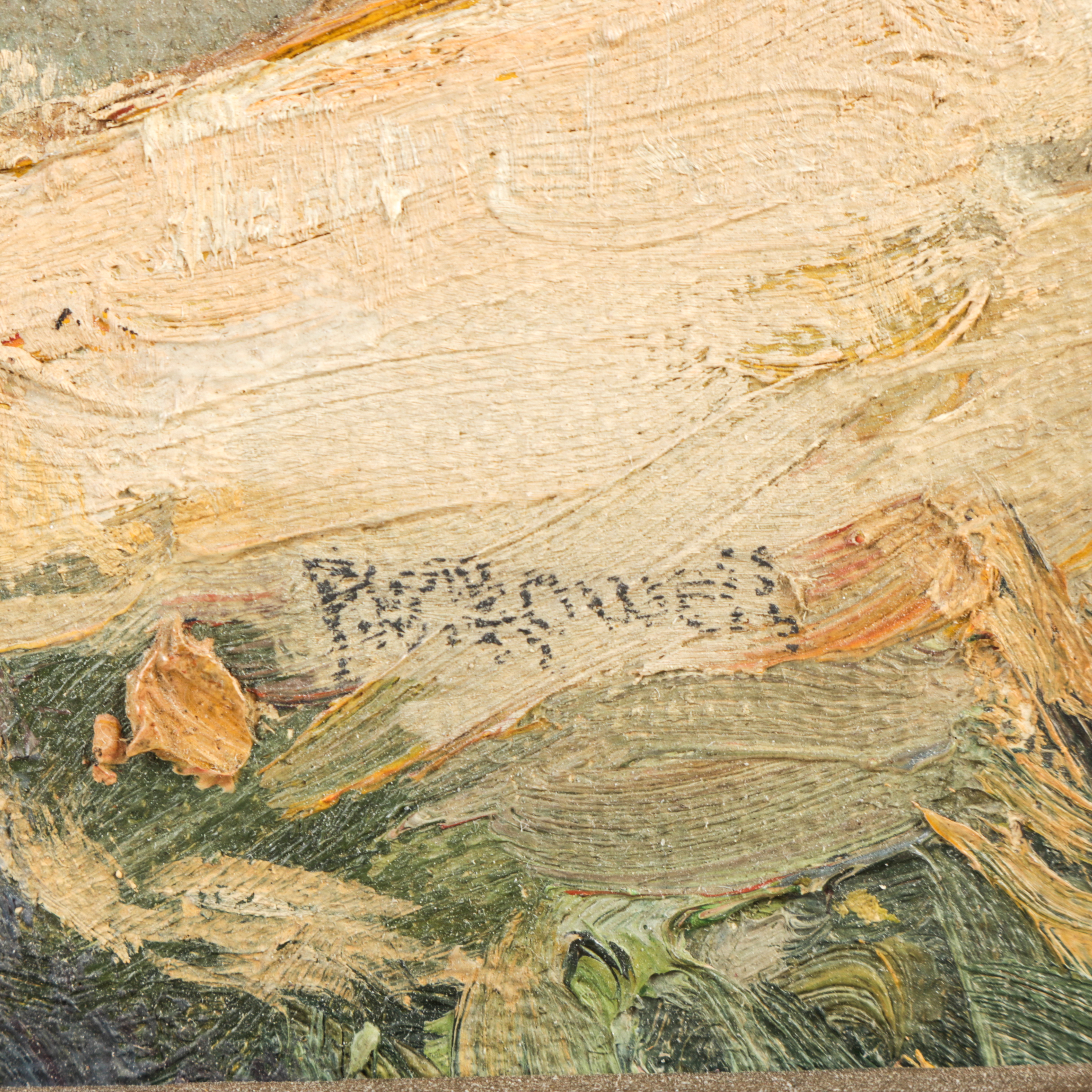 Paul Rowell Oil Painting on Canvas Board Landscape