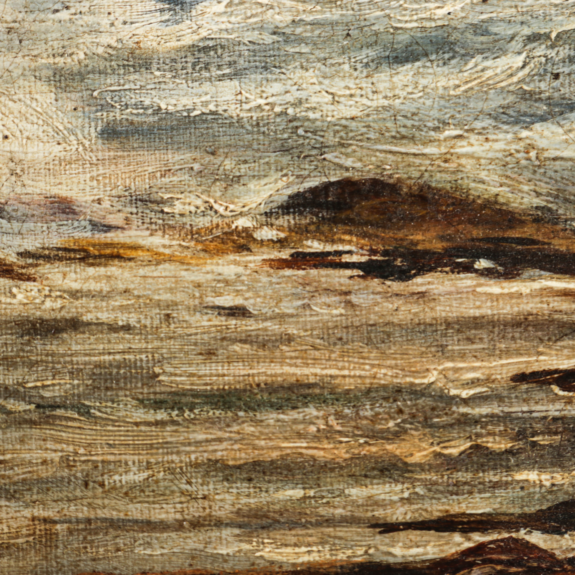 Lionel Walden Oil on Canvas Board Seascape