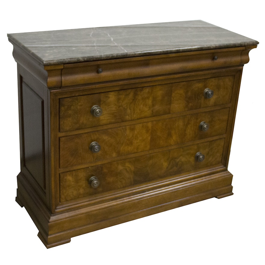 Ethan Allen Marble Topped Chest of Drawers