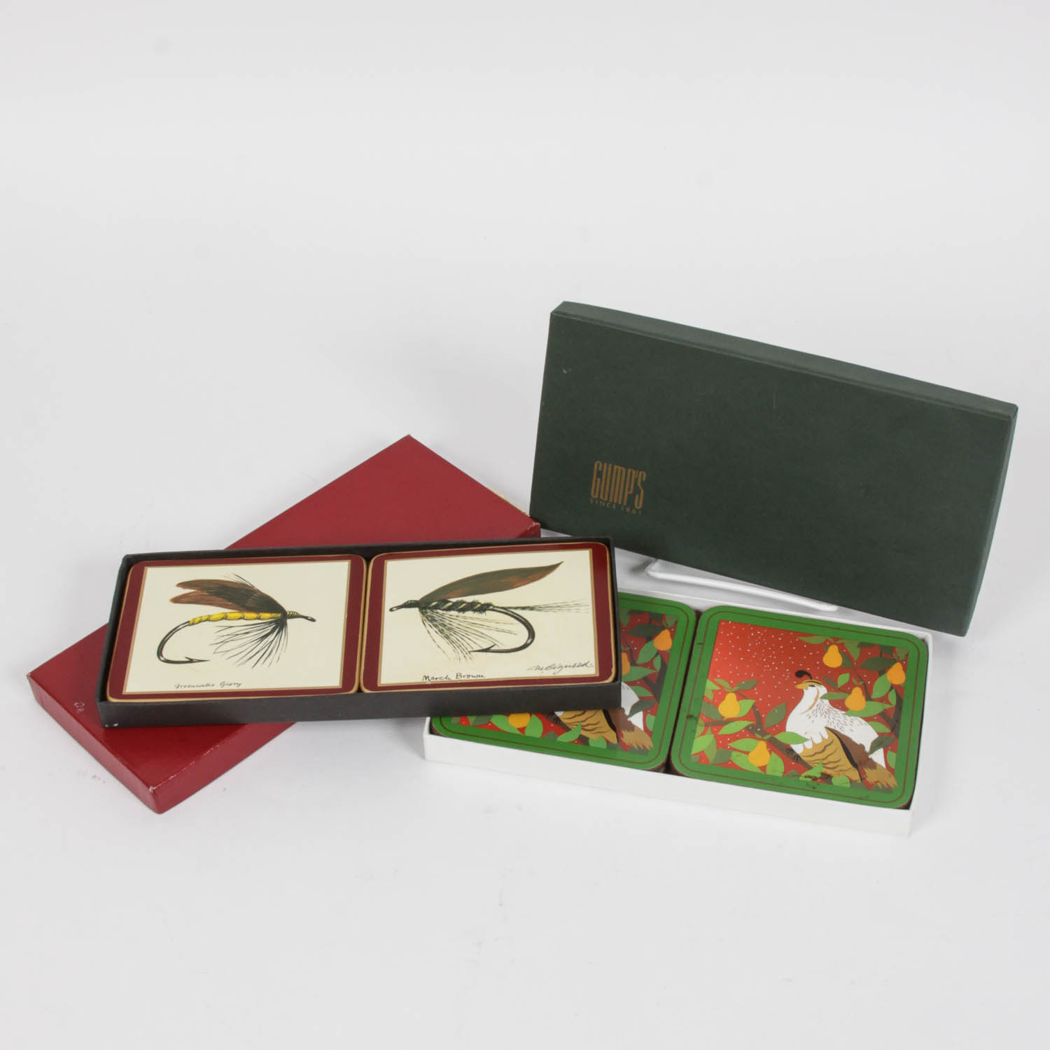 Two Vintage Drink Coaster Sets