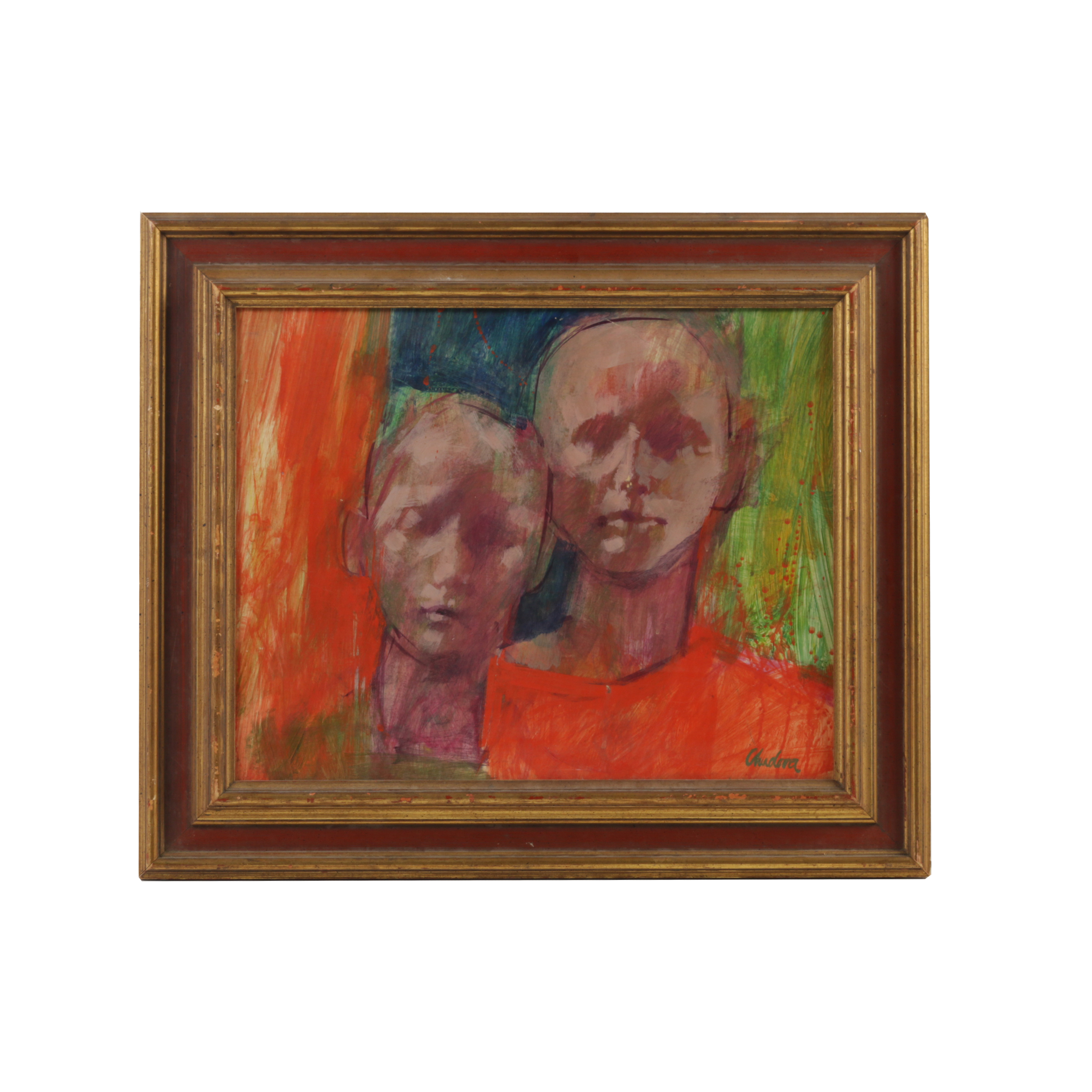 Steve Chudova Oil Painting on Board "Heads"