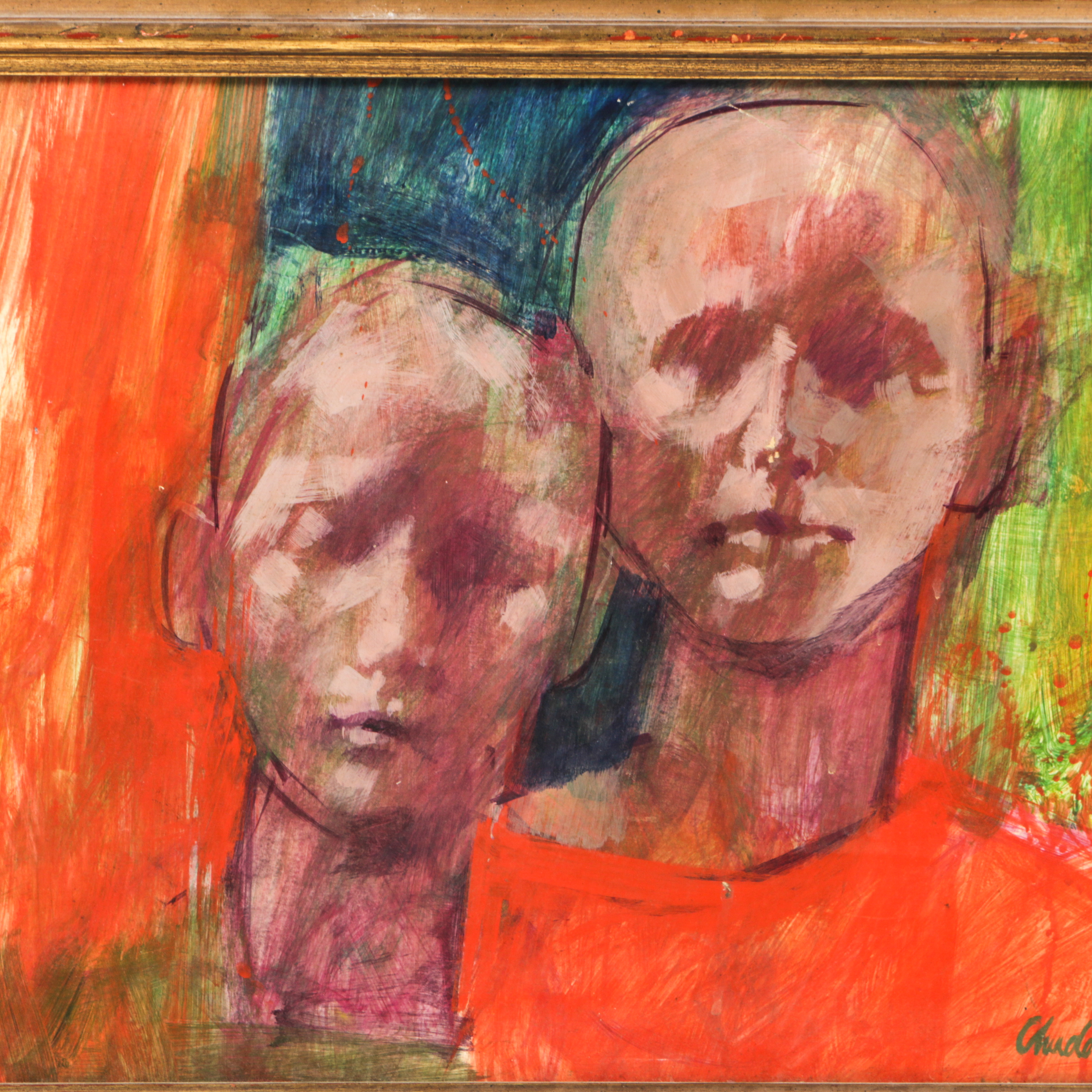 Steve Chudova Oil Painting on Board "Heads"