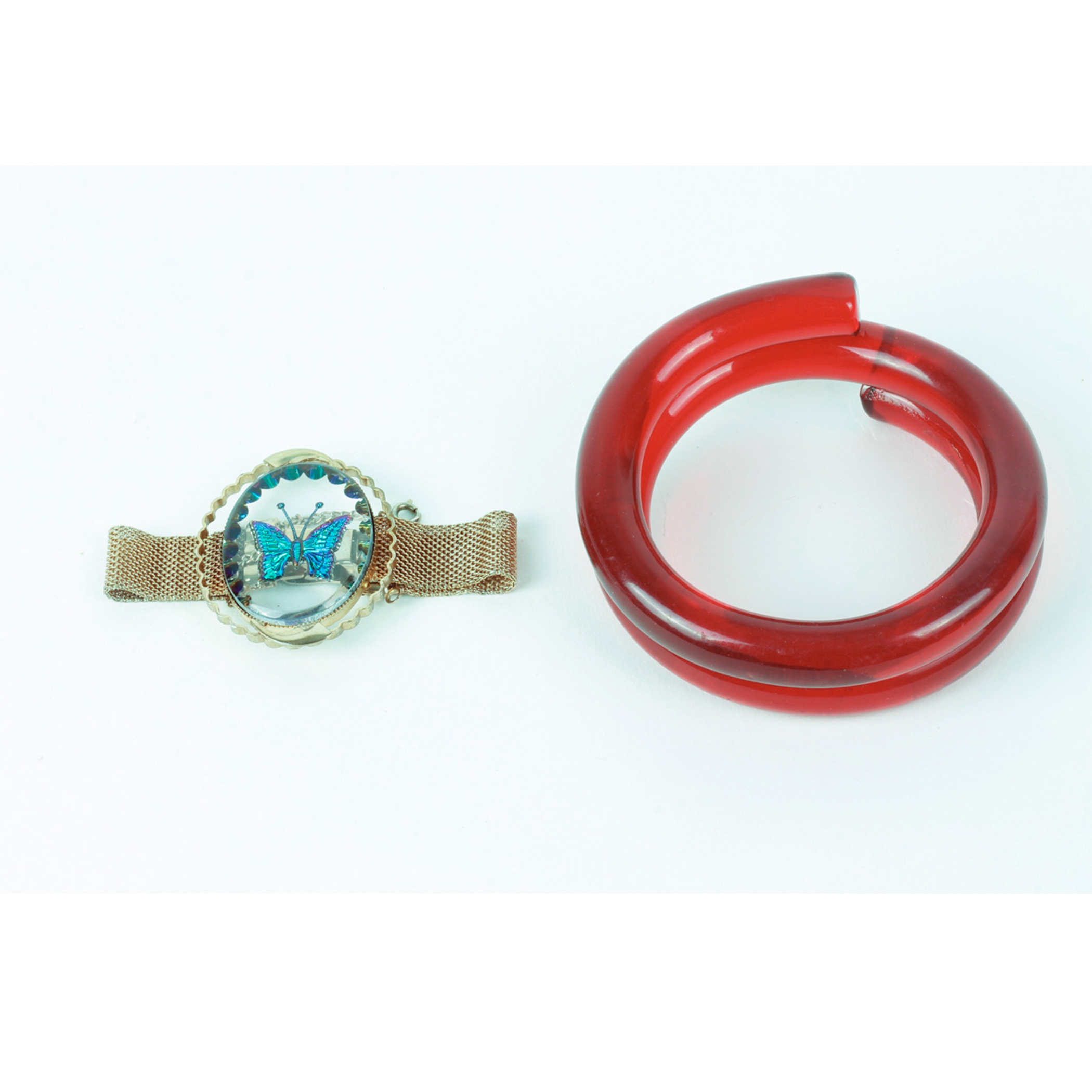 Pair of Vintage Lucite Bracelets