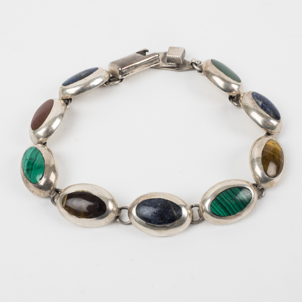 Sterling and Semi-Precious Stone Bracelet