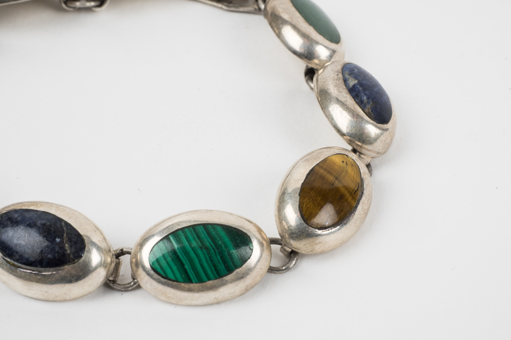 Sterling and Semi-Precious Stone Bracelet