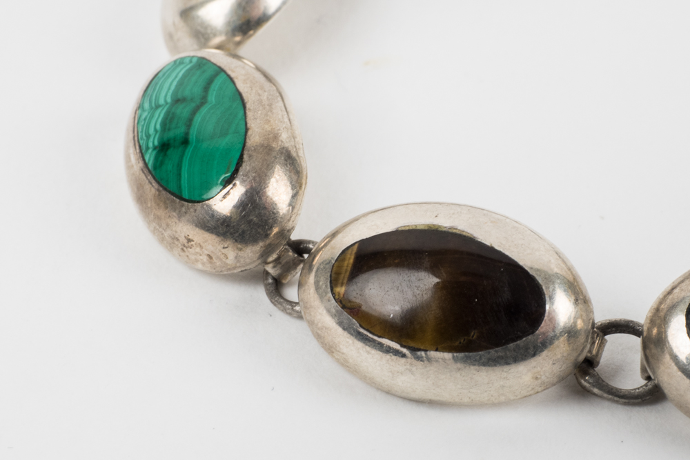 Sterling and Semi-Precious Stone Bracelet