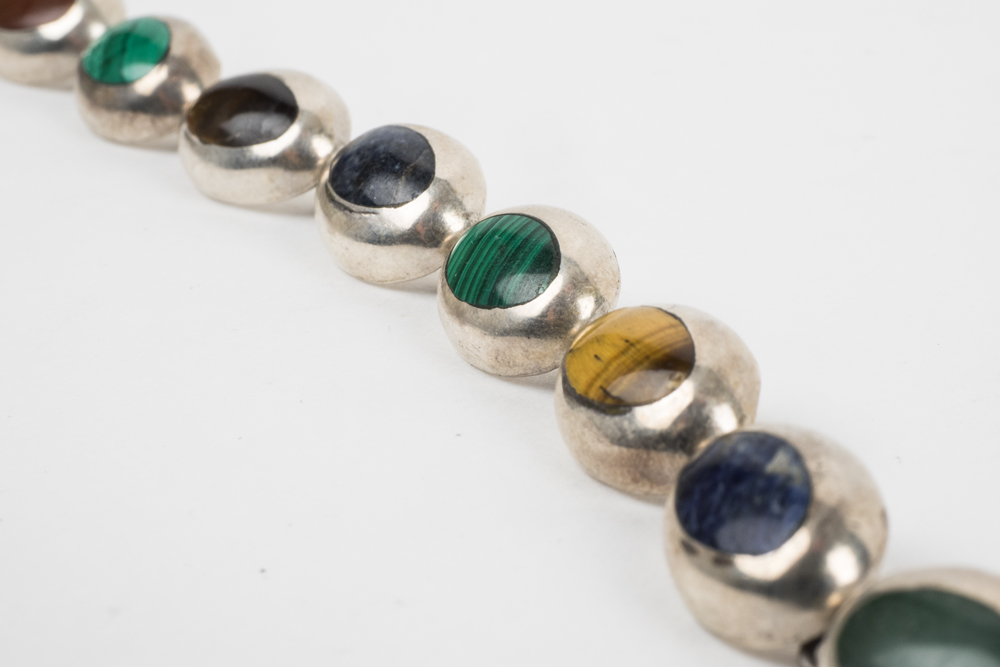 Sterling and Semi-Precious Stone Bracelet