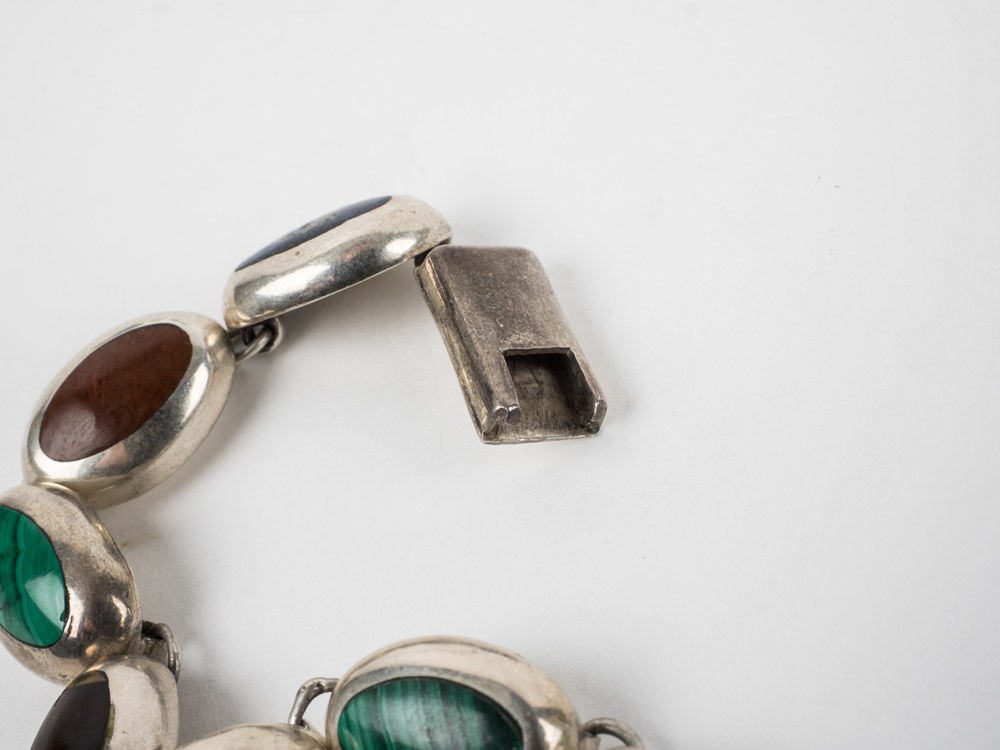 Sterling and Semi-Precious Stone Bracelet