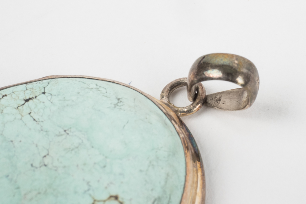 Sterling and Turquoise Bracelet and Pendant