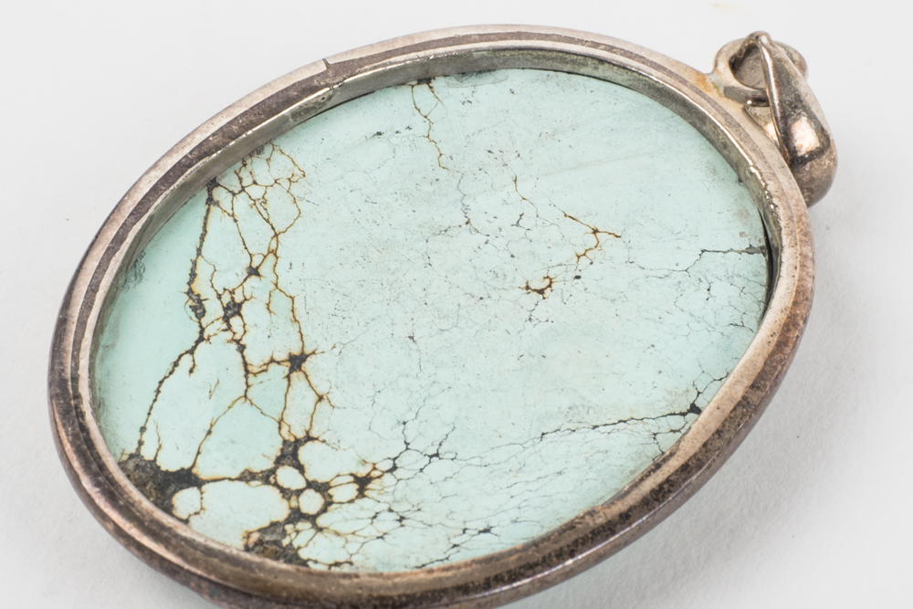 Sterling and Turquoise Bracelet and Pendant