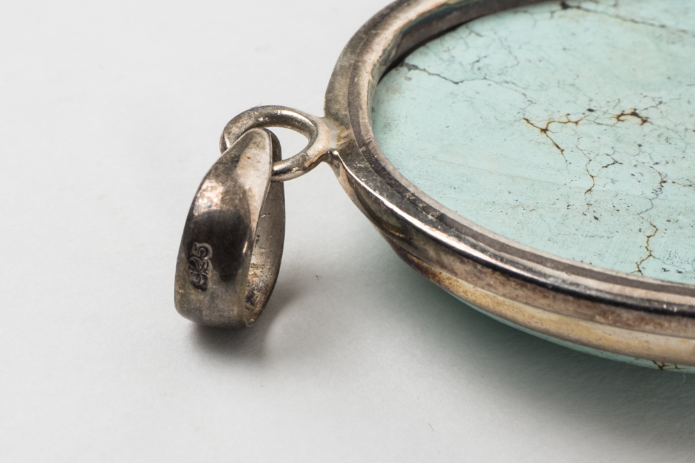 Sterling and Turquoise Bracelet and Pendant