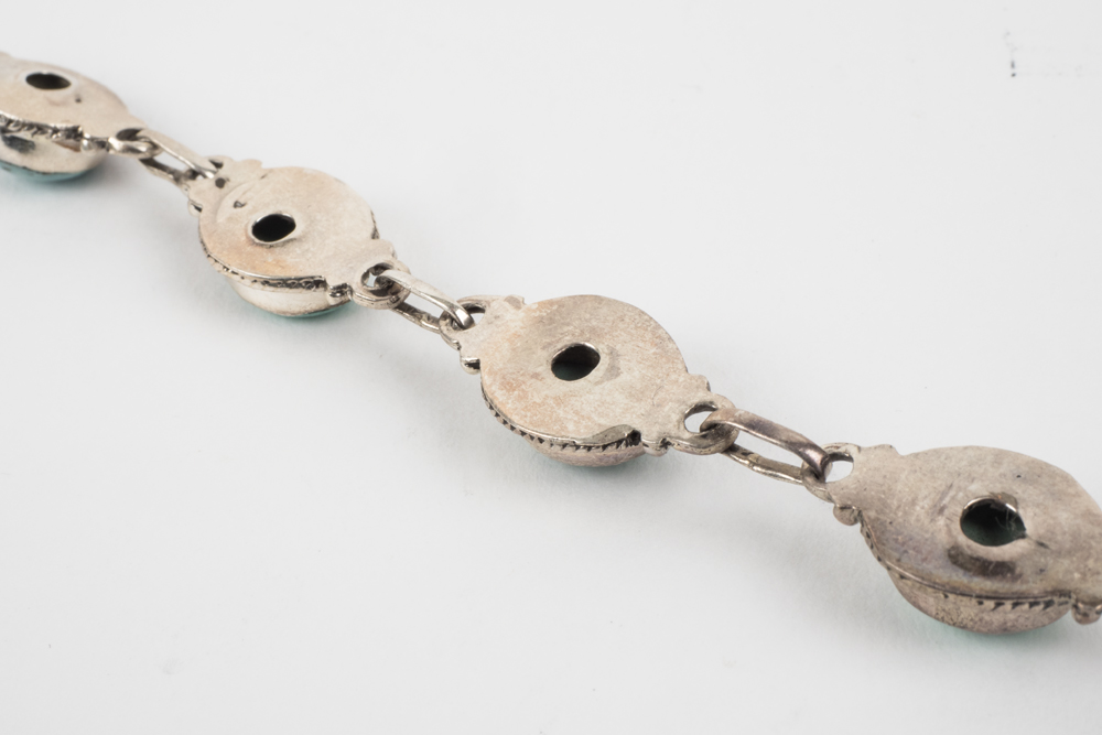 Sterling and Turquoise Bracelet and Pendant