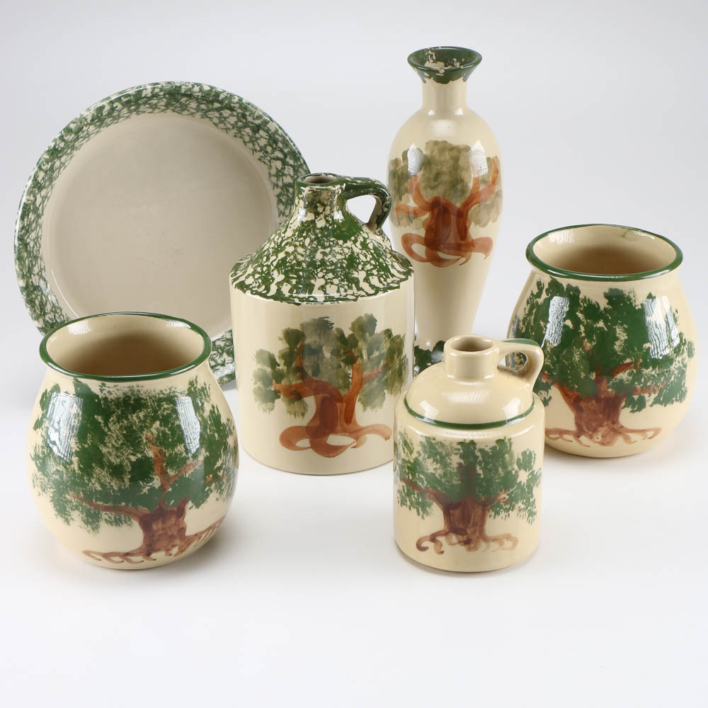 Alpine Pottery Roseville Pieces