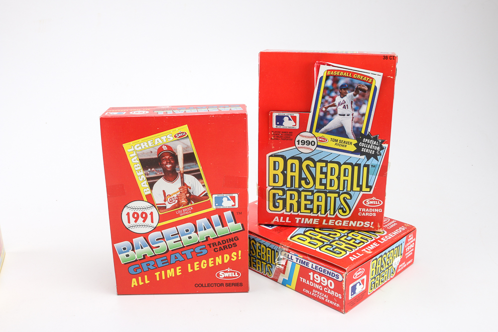 Collection of Baseball Cards Sets from the 1980s and 1990s