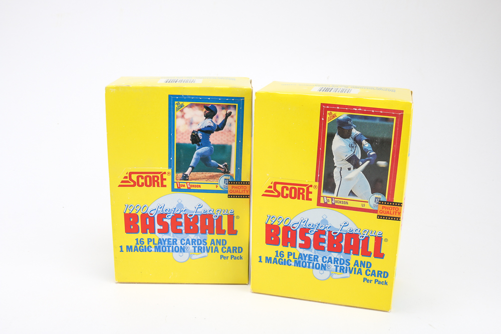 Collection of Baseball Cards Sets from the 1980s and 1990s
