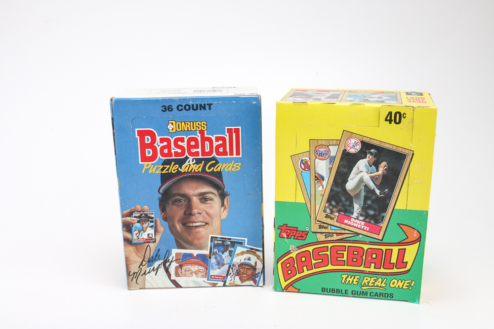 Collection of Baseball Cards Sets from the 1980s and 1990s