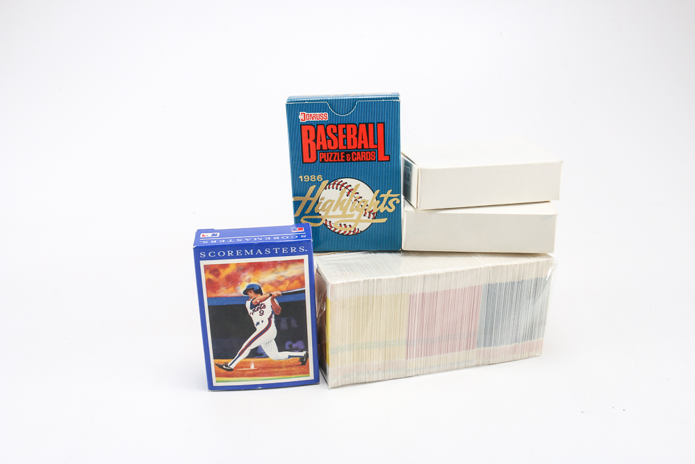 Collection of Baseball Cards Sets from the 1980s and 1990s