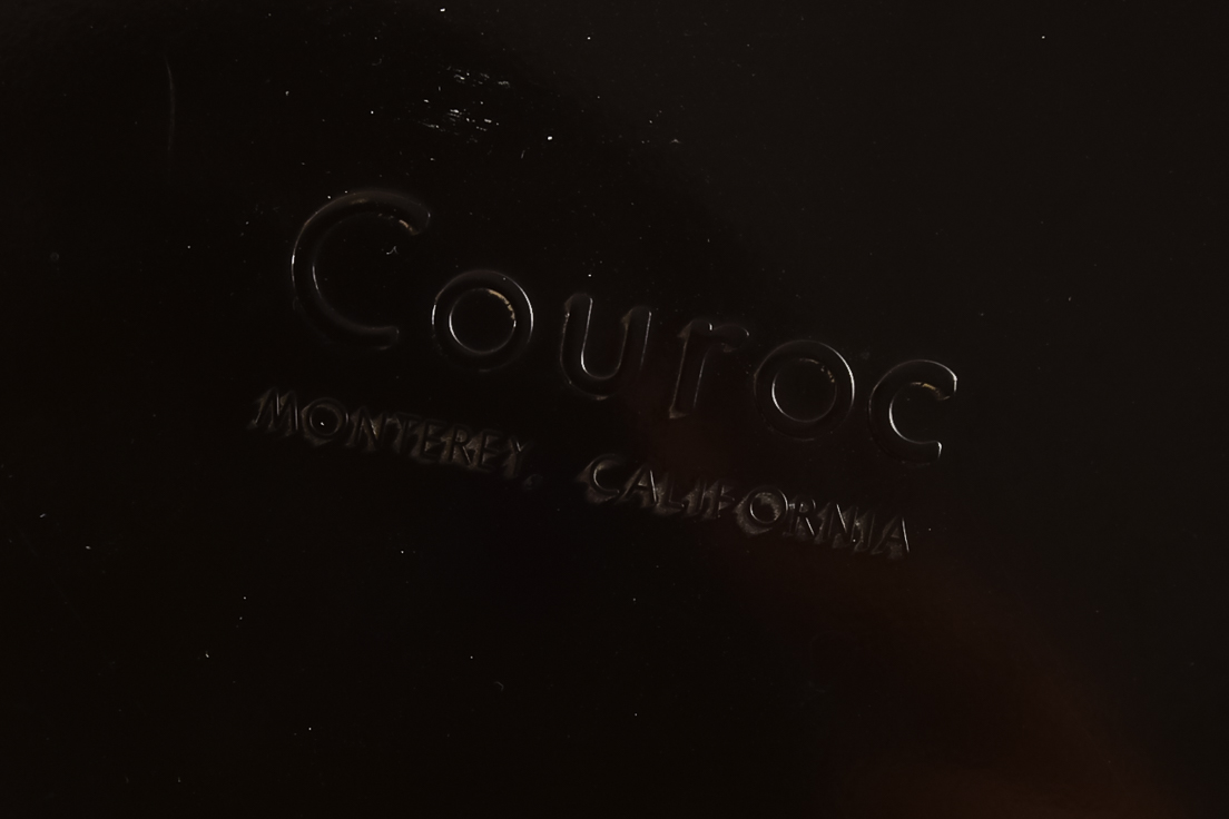 Vintage Couroc Tray with Inlaid Presidential Coins