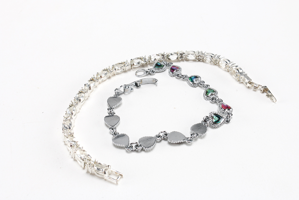 Silver Tone and Rhinestone Jewelry