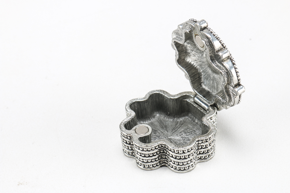 Silver Tone and Black Costume Jewelry.