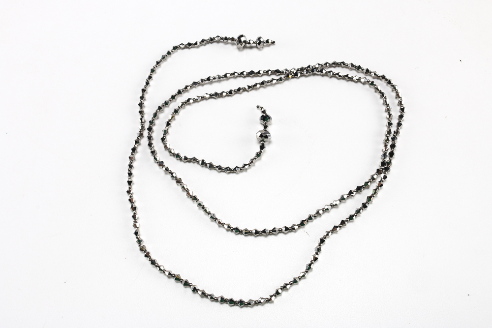 Black and Clear Beaded Costume Jewelry