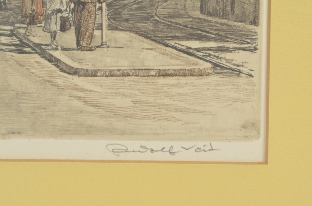 Rudolf Voit Signed Lithograph