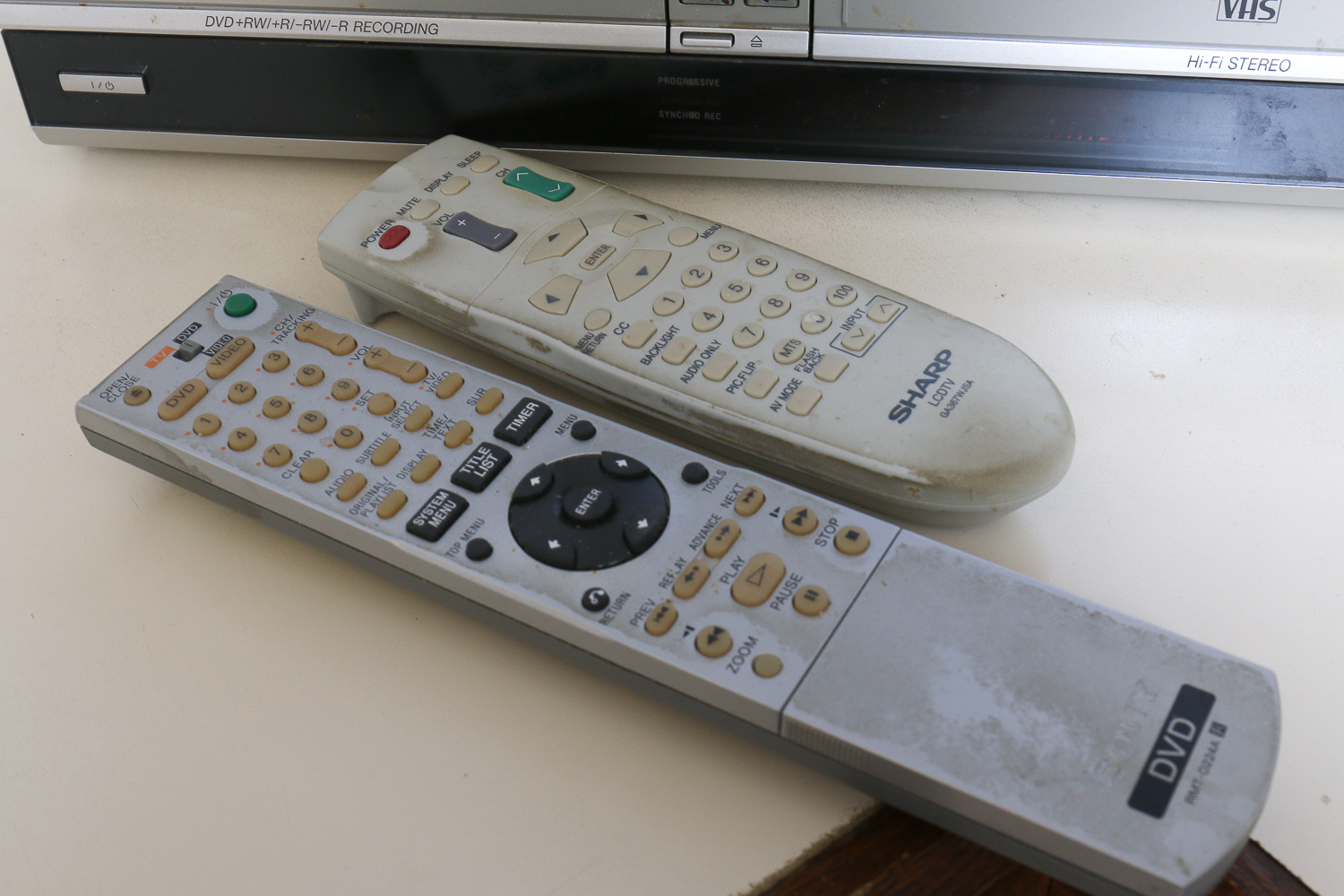 Sharp LCD Television With Sony VCR/DVD Recorder