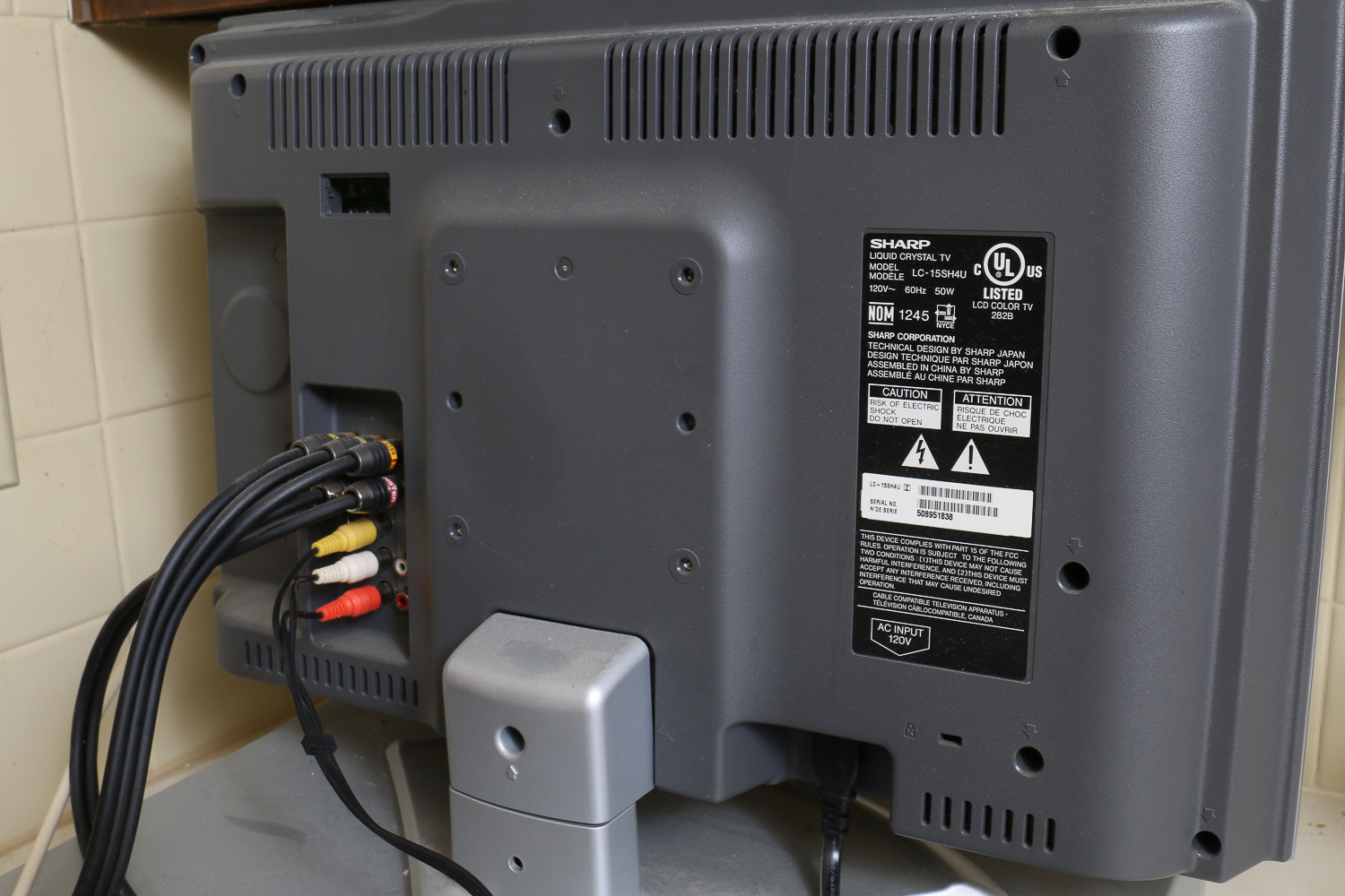 Sharp LCD Television With Sony VCR/DVD Recorder