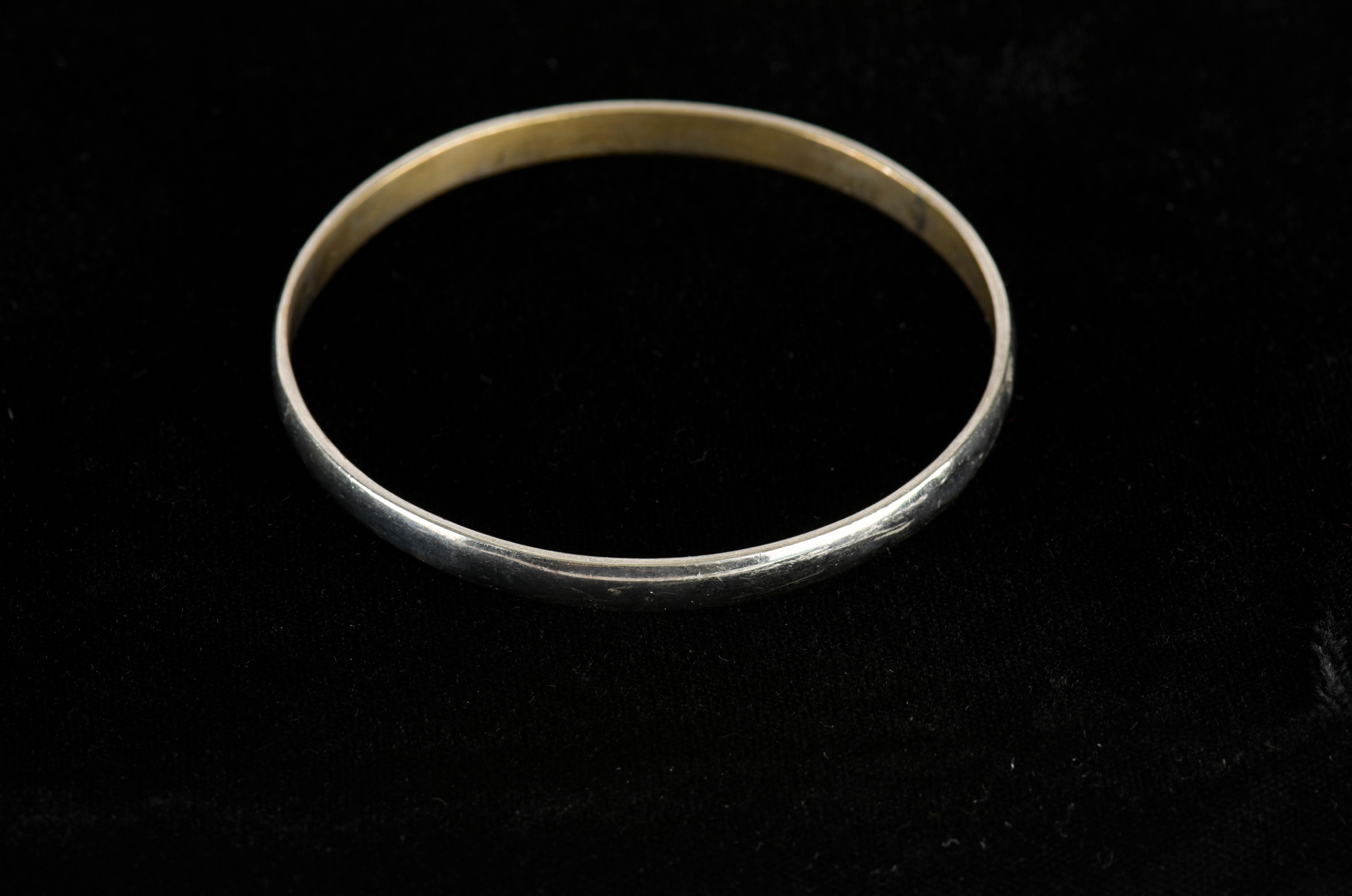 Five Sterling Silver Bangle Bracelets