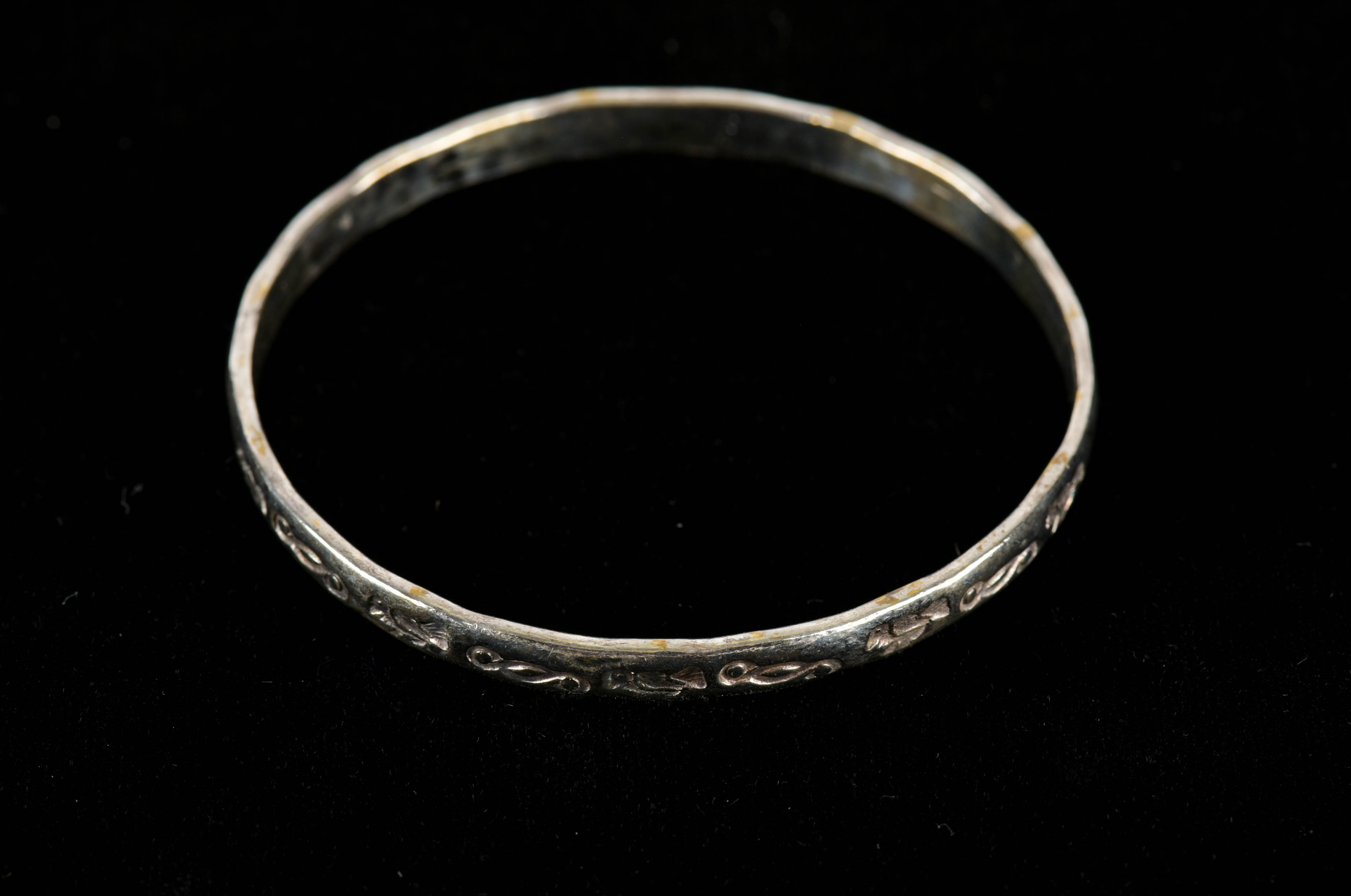 Five Sterling Silver Bangle Bracelets