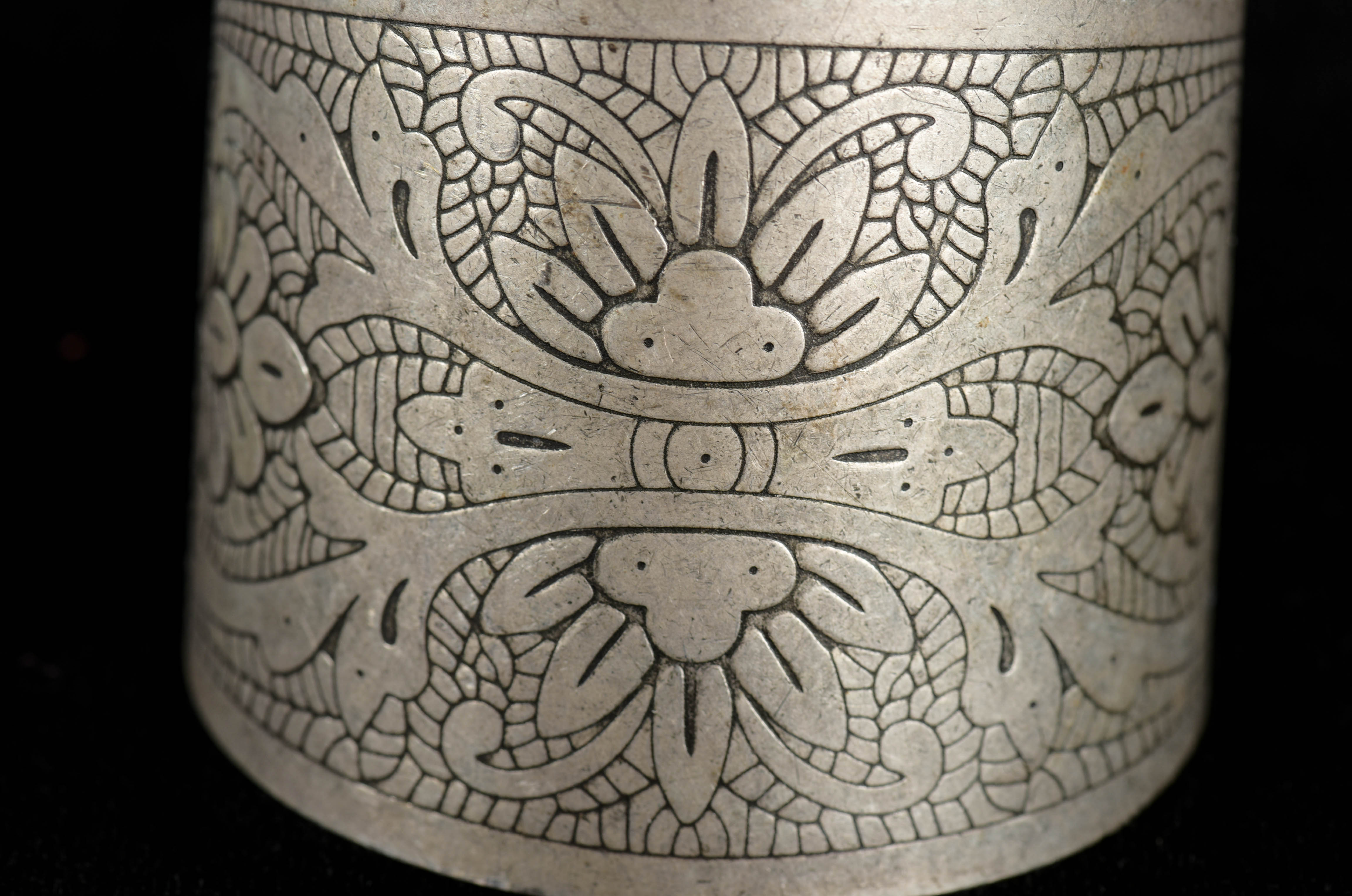 Four Silver Tone Cuff Bracelets