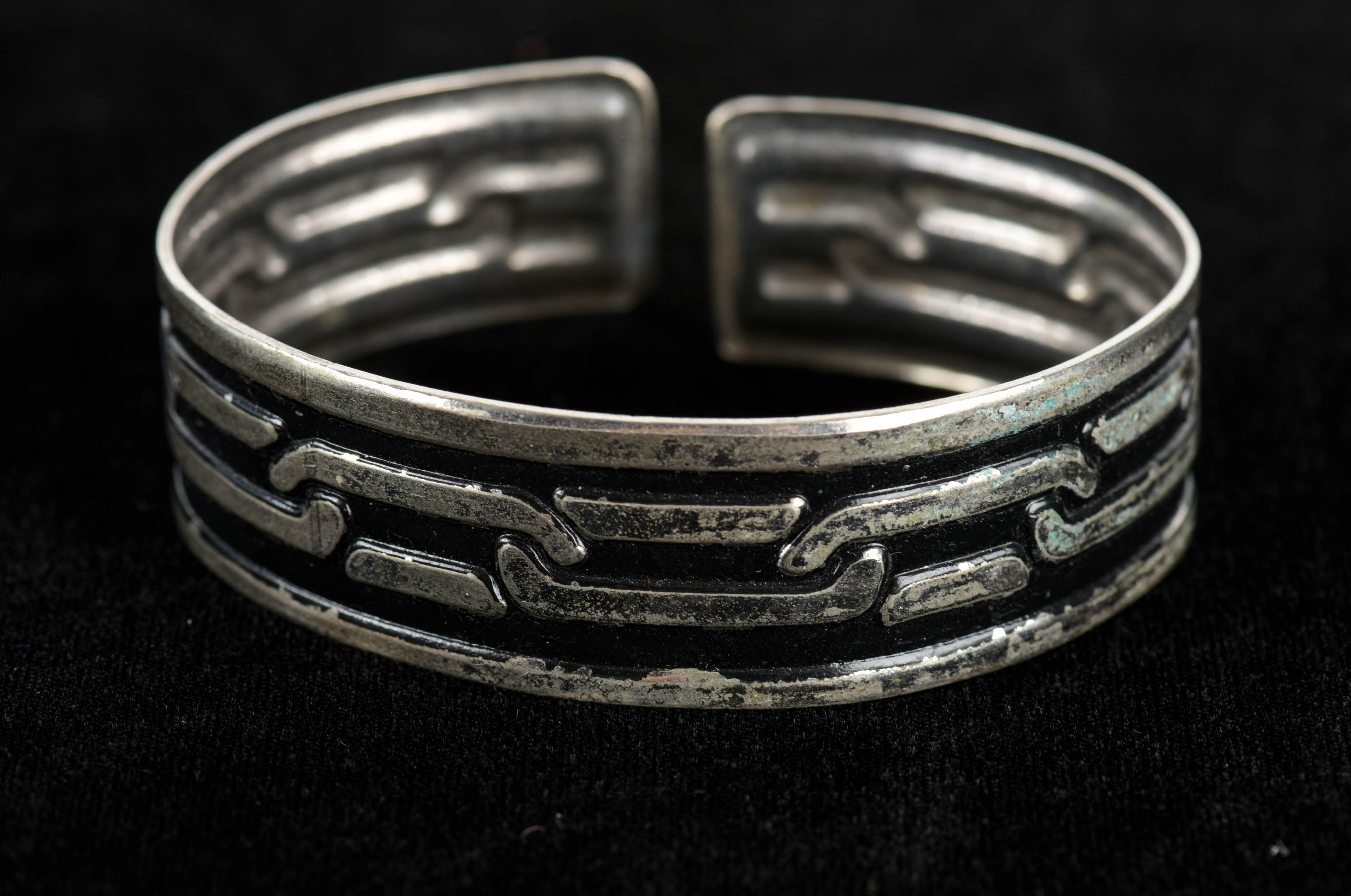 Four Silver Tone Cuff Bracelets