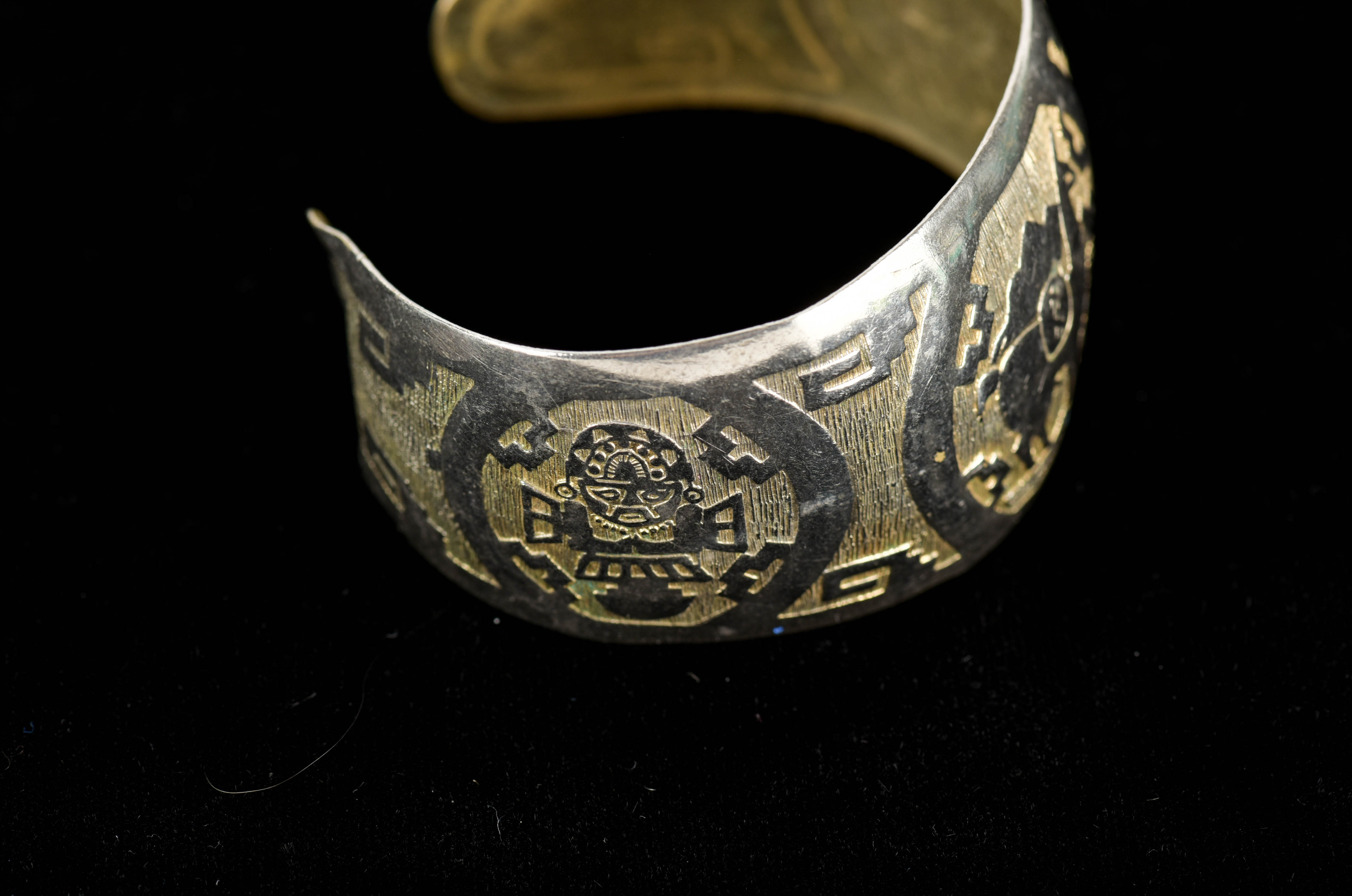 Four Silver Tone Cuff Bracelets