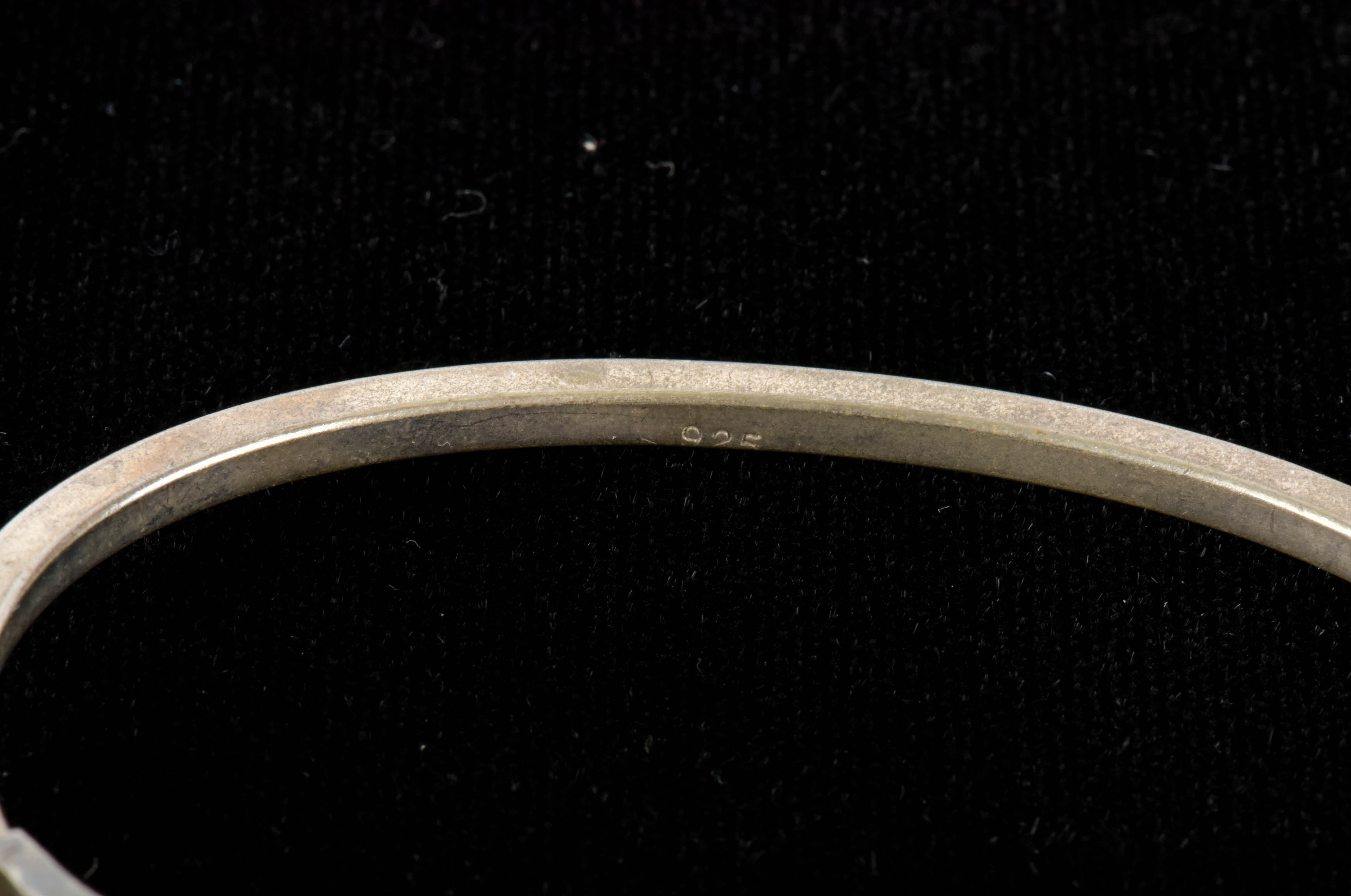 Sterling Silver Bracelets with Inlaid Shell