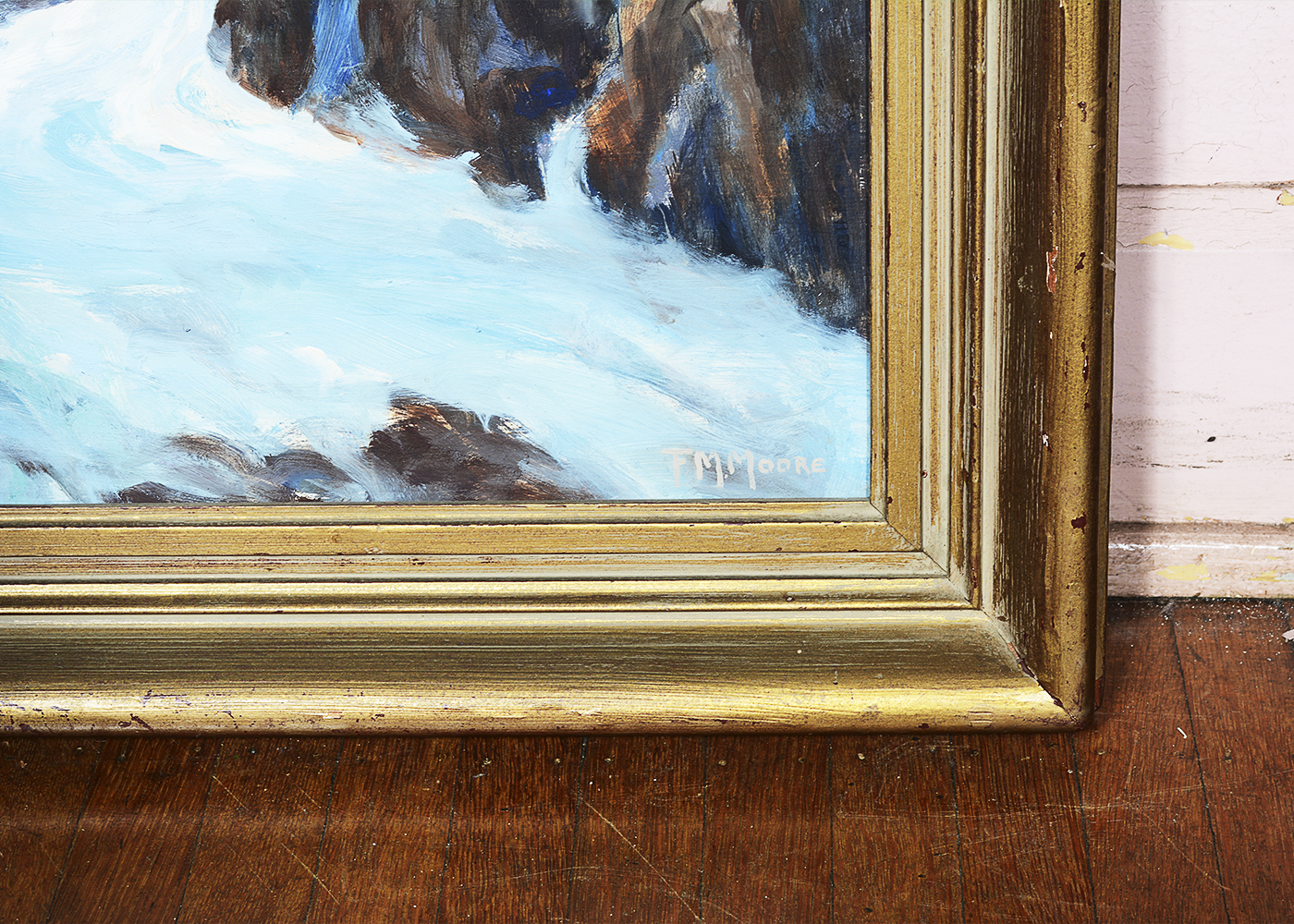 F.M. Moore Signed Original Oil Painting "Sea Rhythm"