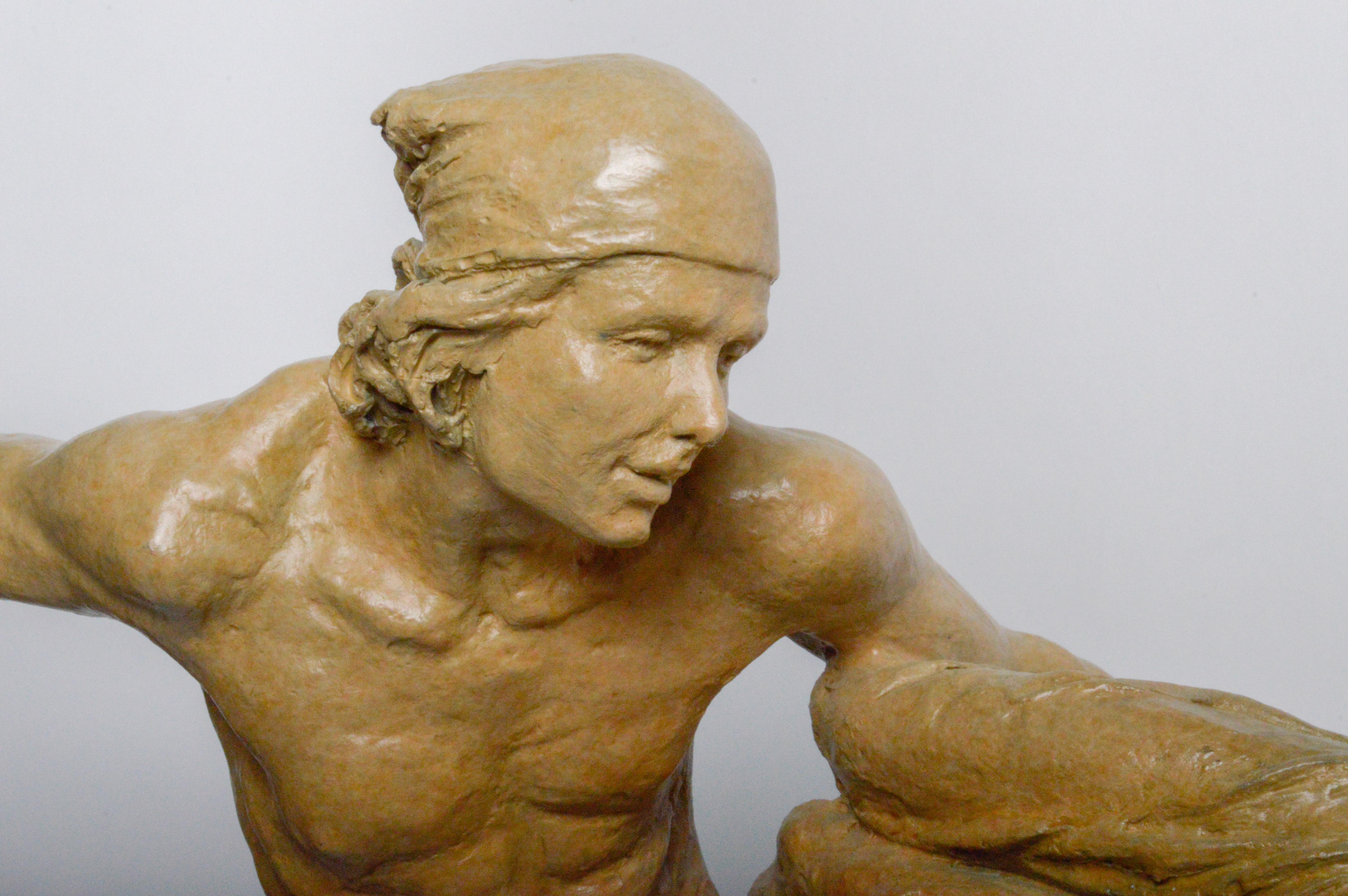 Tuan Nguyen Bronze Sculpture "Rendezvous Heroic"