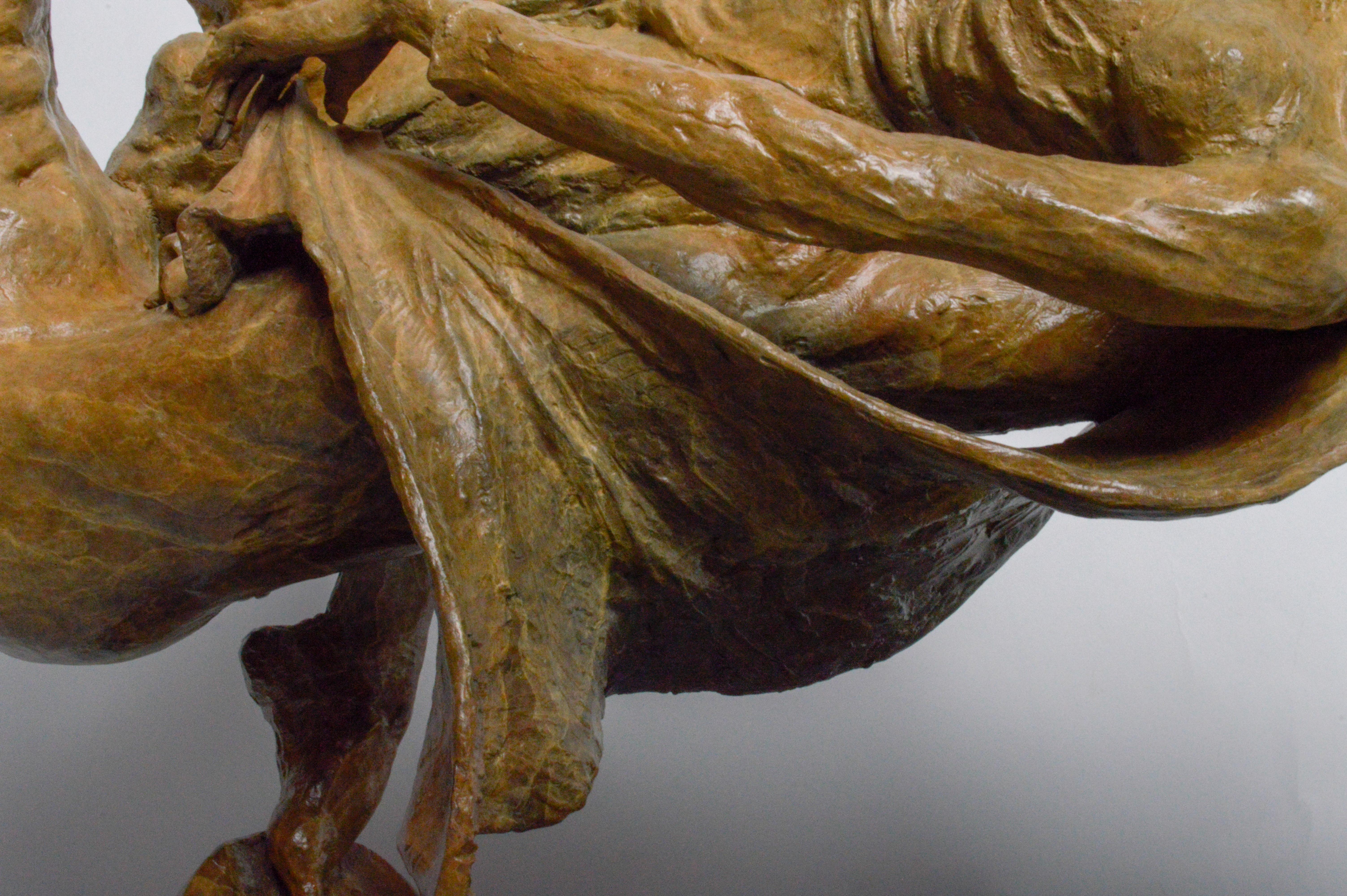 Tuan Nguyen Bronze Sculpture "Rendezvous Heroic"