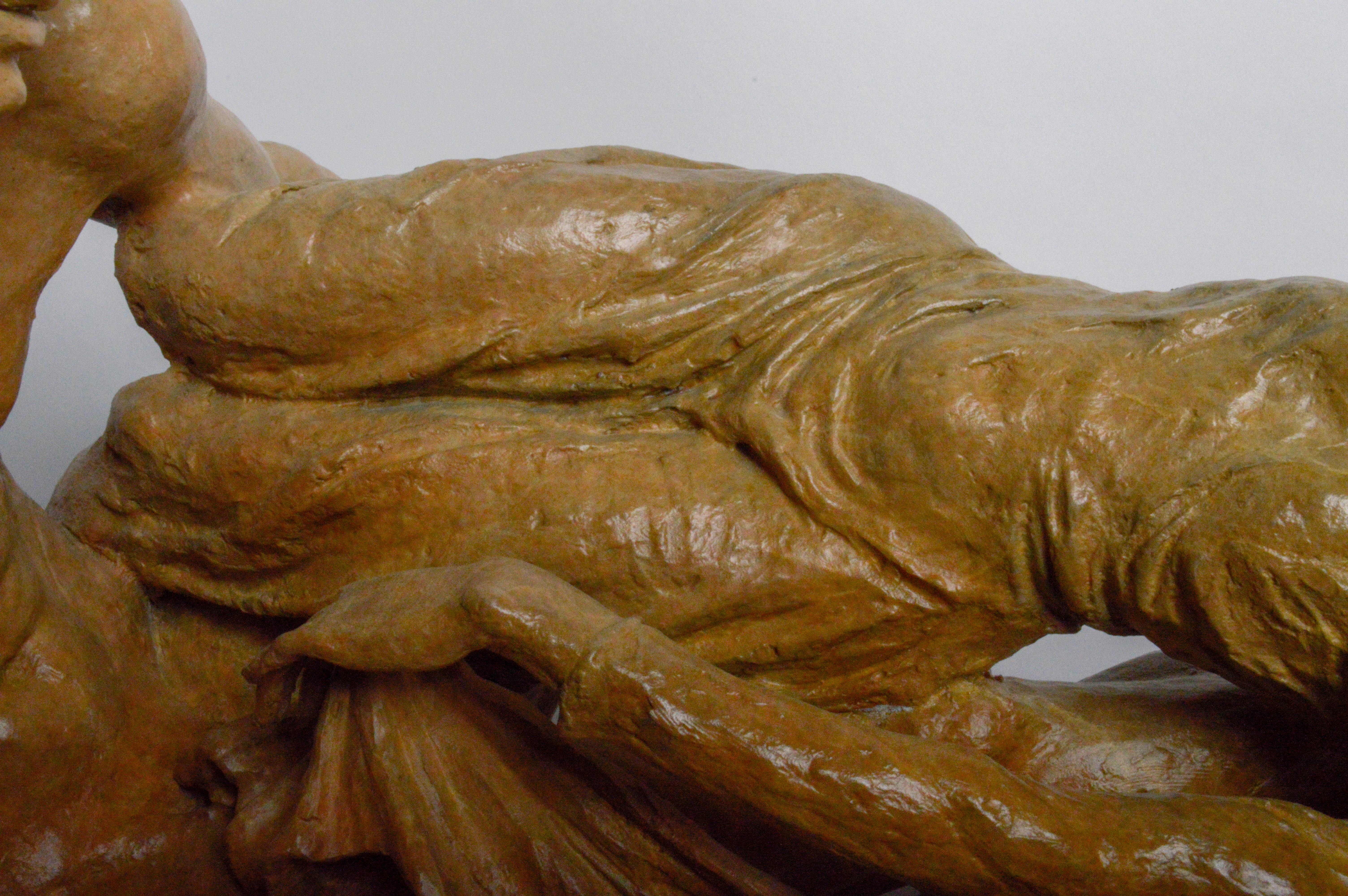 Tuan Nguyen Bronze Sculpture "Rendezvous Heroic"