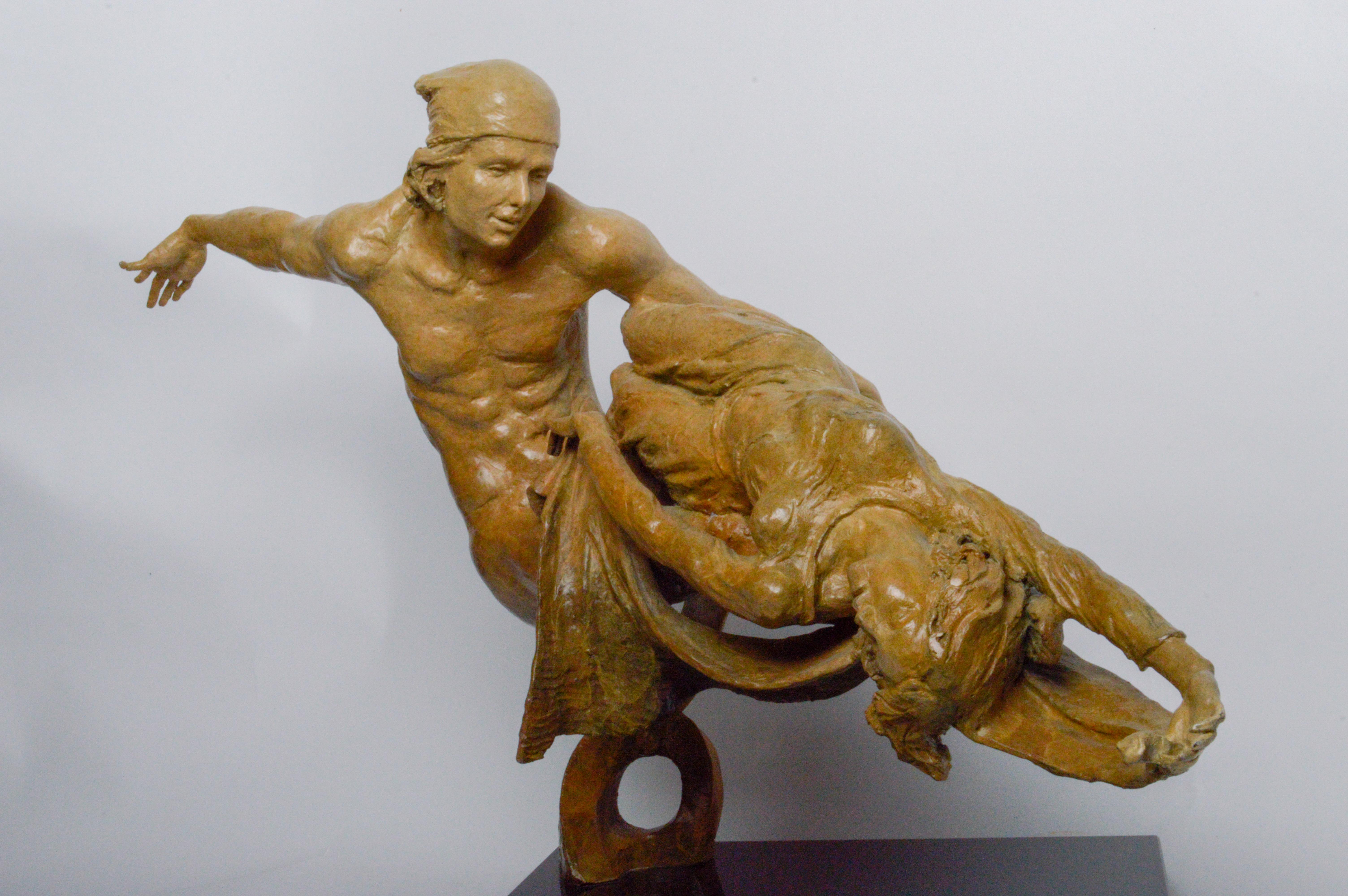 Tuan Nguyen Bronze Sculpture "Rendezvous Heroic"