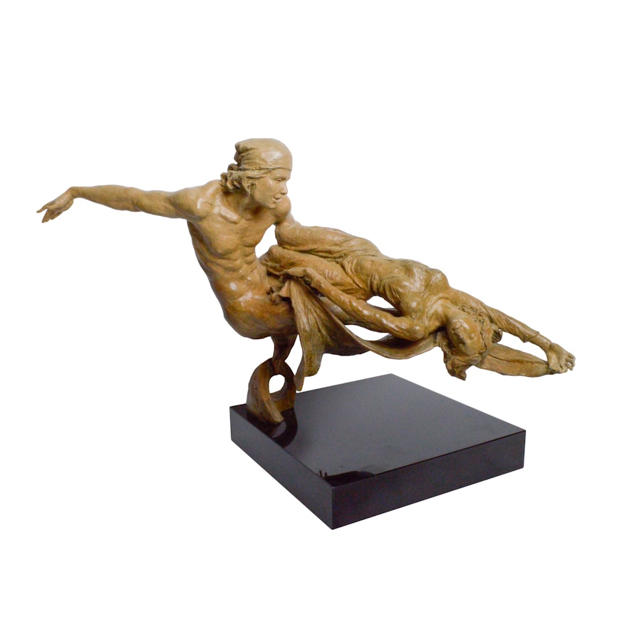 Tuan Nguyen Bronze Sculpture "Rendezvous Heroic"