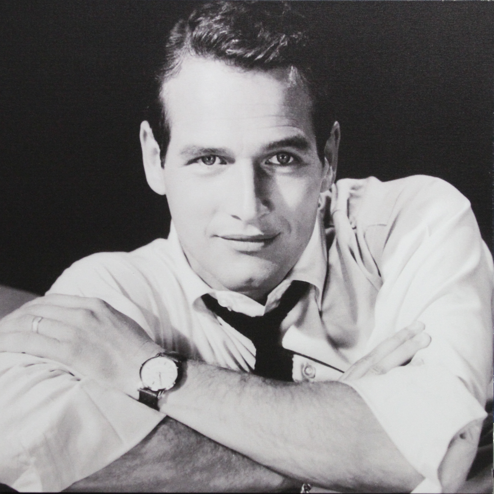 Pair of Black and White Offset Lithographs of Paul Newman and Liz Taylor