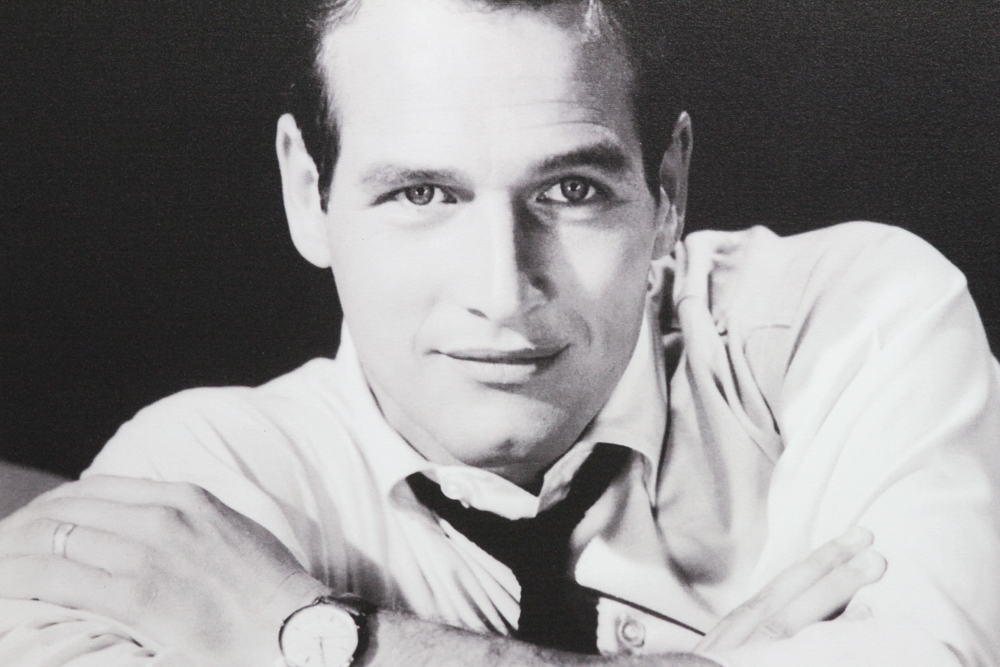 Pair of Black and White Offset Lithographs of Paul Newman and Liz Taylor