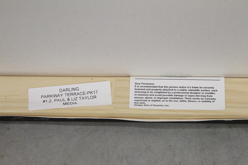 Pair of Black and White Offset Lithographs of Paul Newman and Liz Taylor