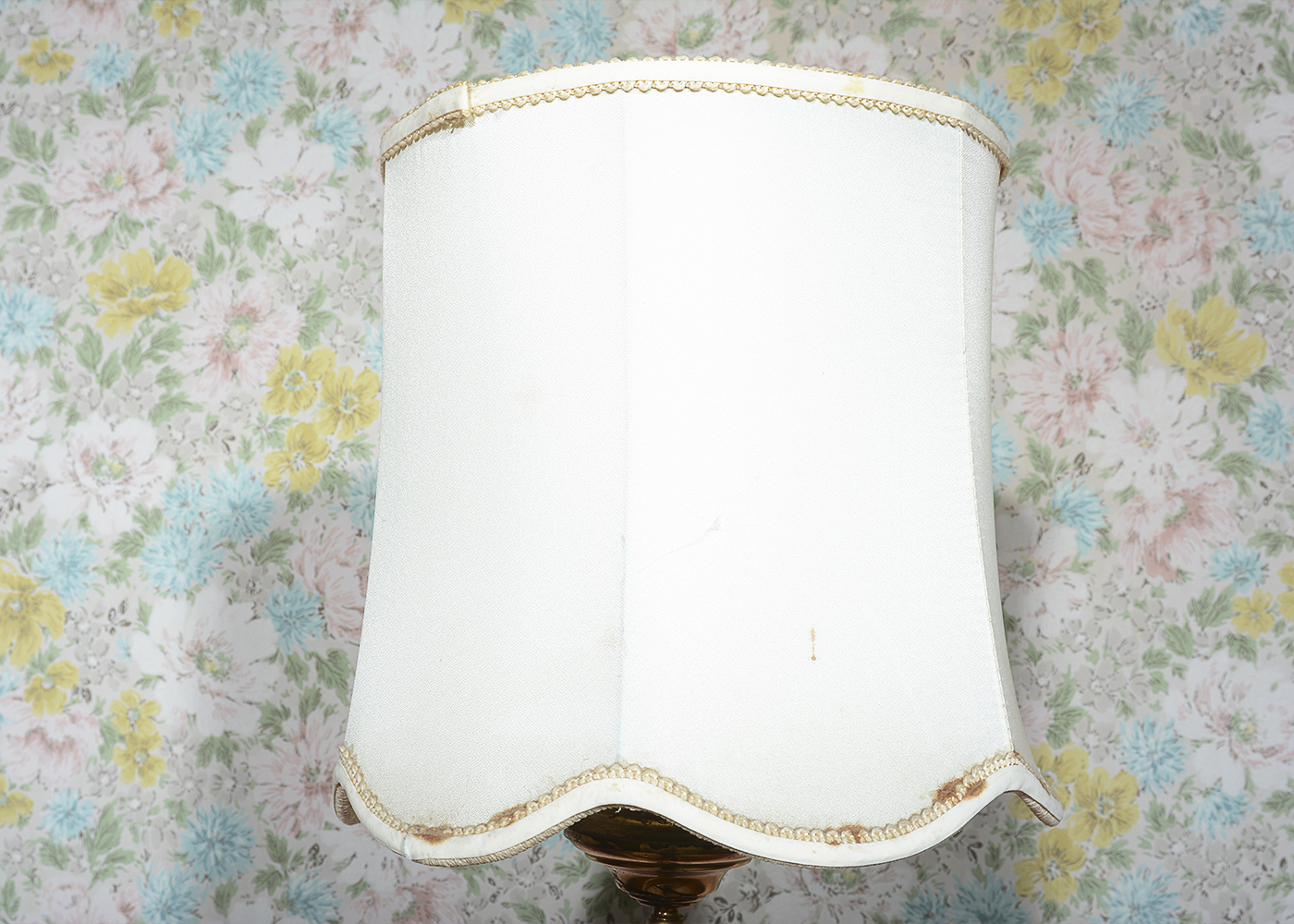 Brass Tone Swing Arm Floor Lamp