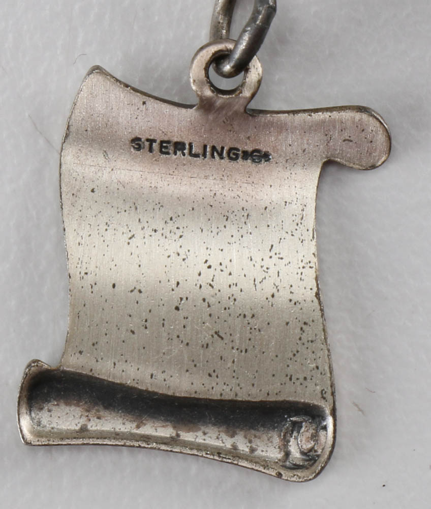 Sterling Silver Charm Bracelet and Pendant Necklace